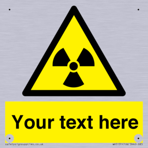 Custom Radioactive Material Sign